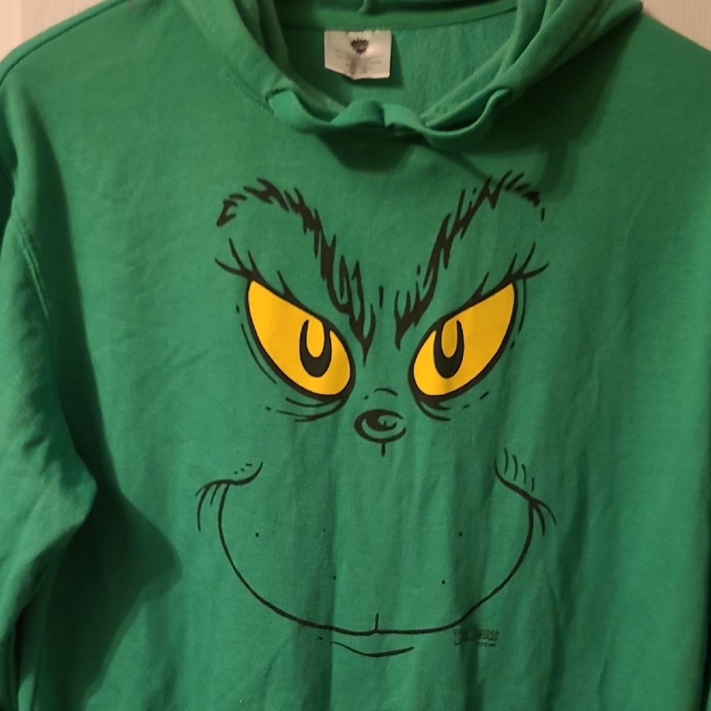 OS (Large) Dr. Seuss Green Grinch Hoodie